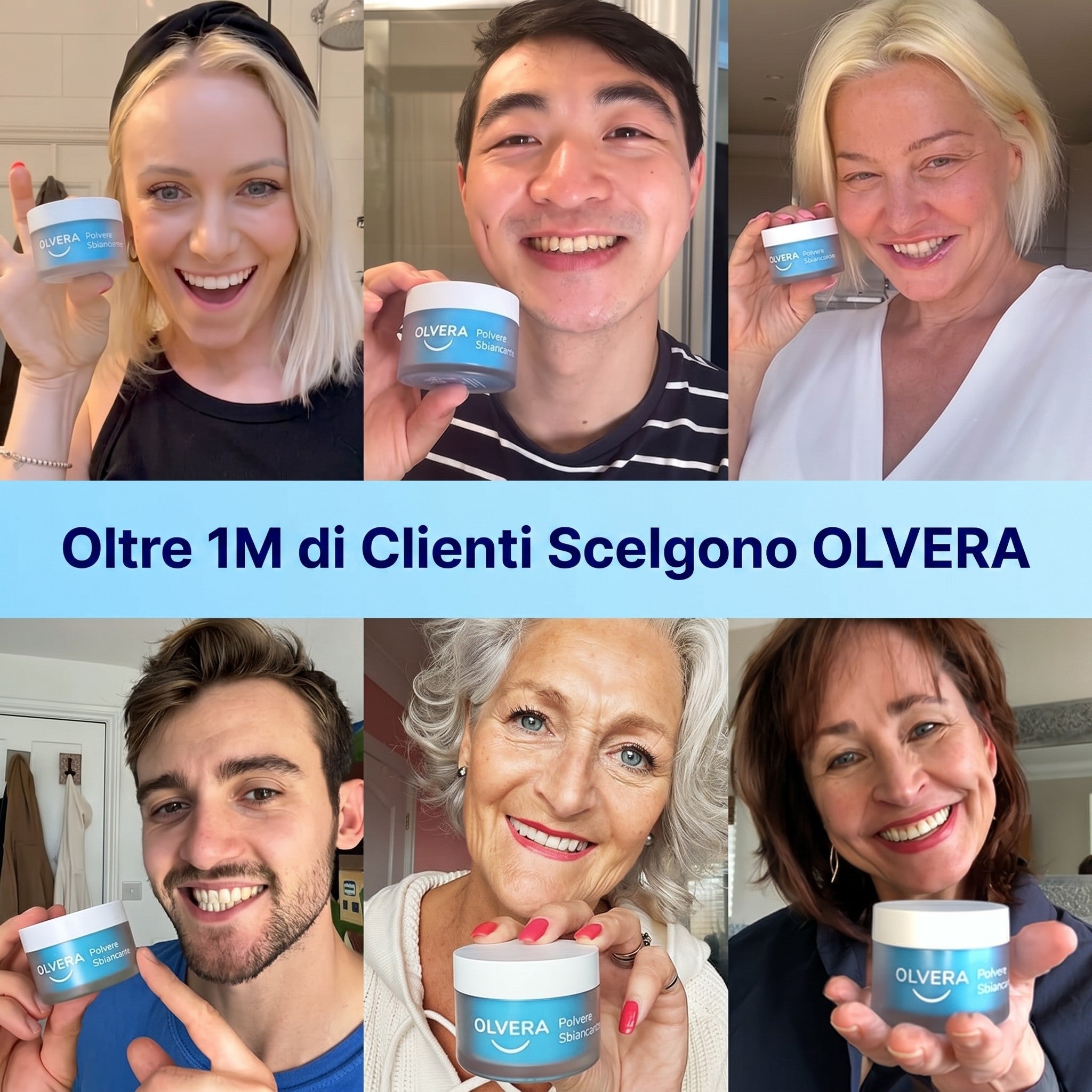 Polvere sbiancante per denti approvata dai dentisti