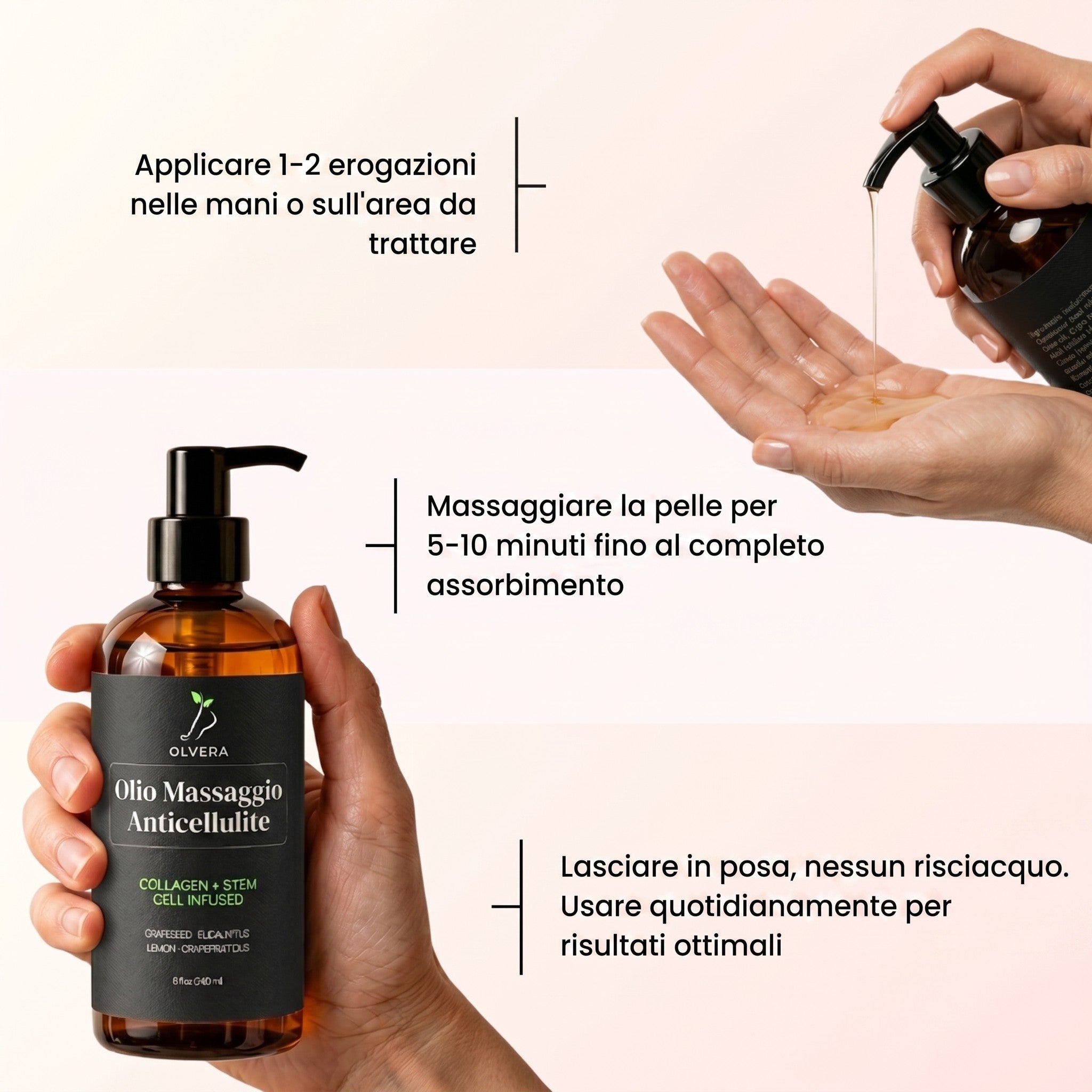 Olio da massaggio anticellulite Olvera