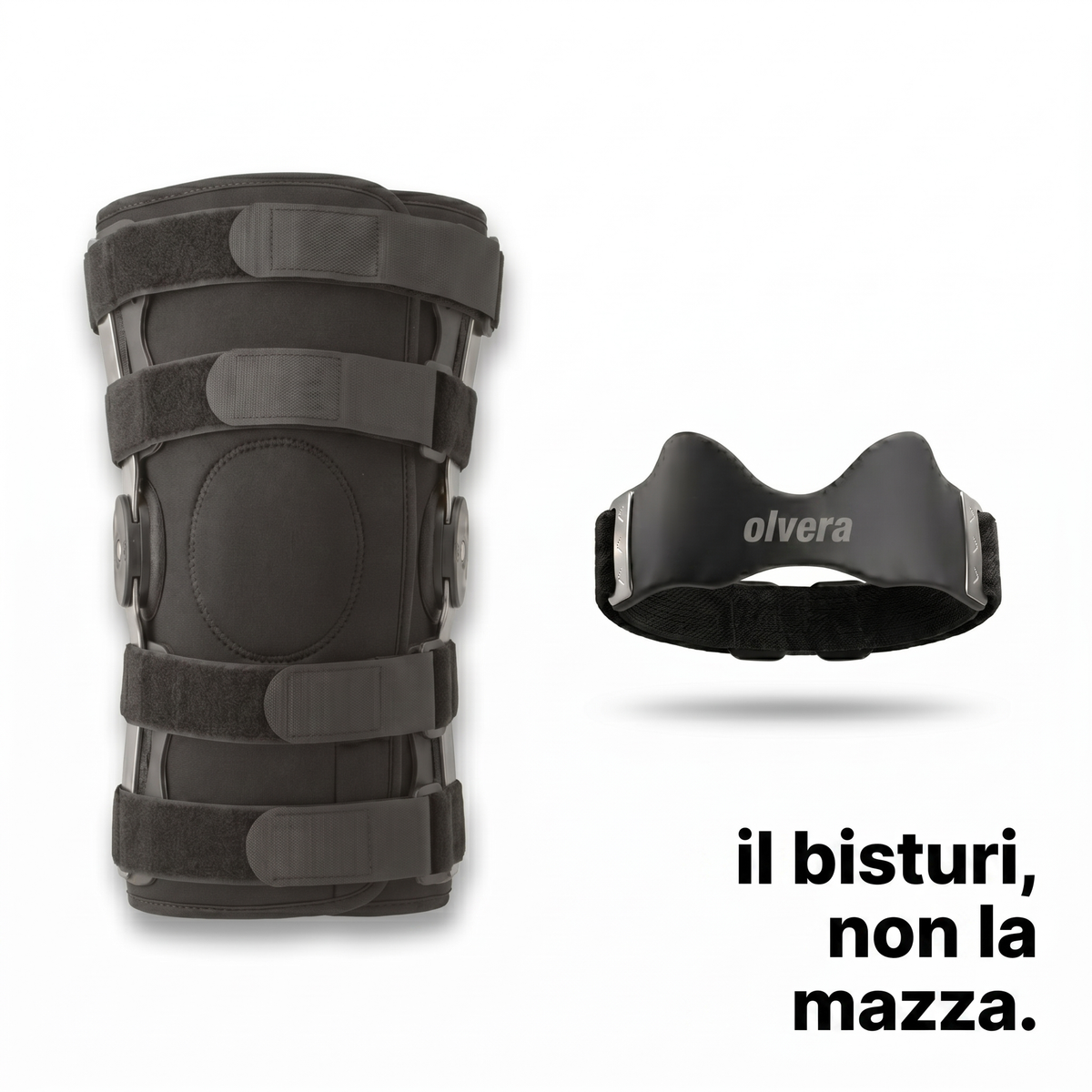 Cinghia Olvera sottile vs grossa ginocchiera