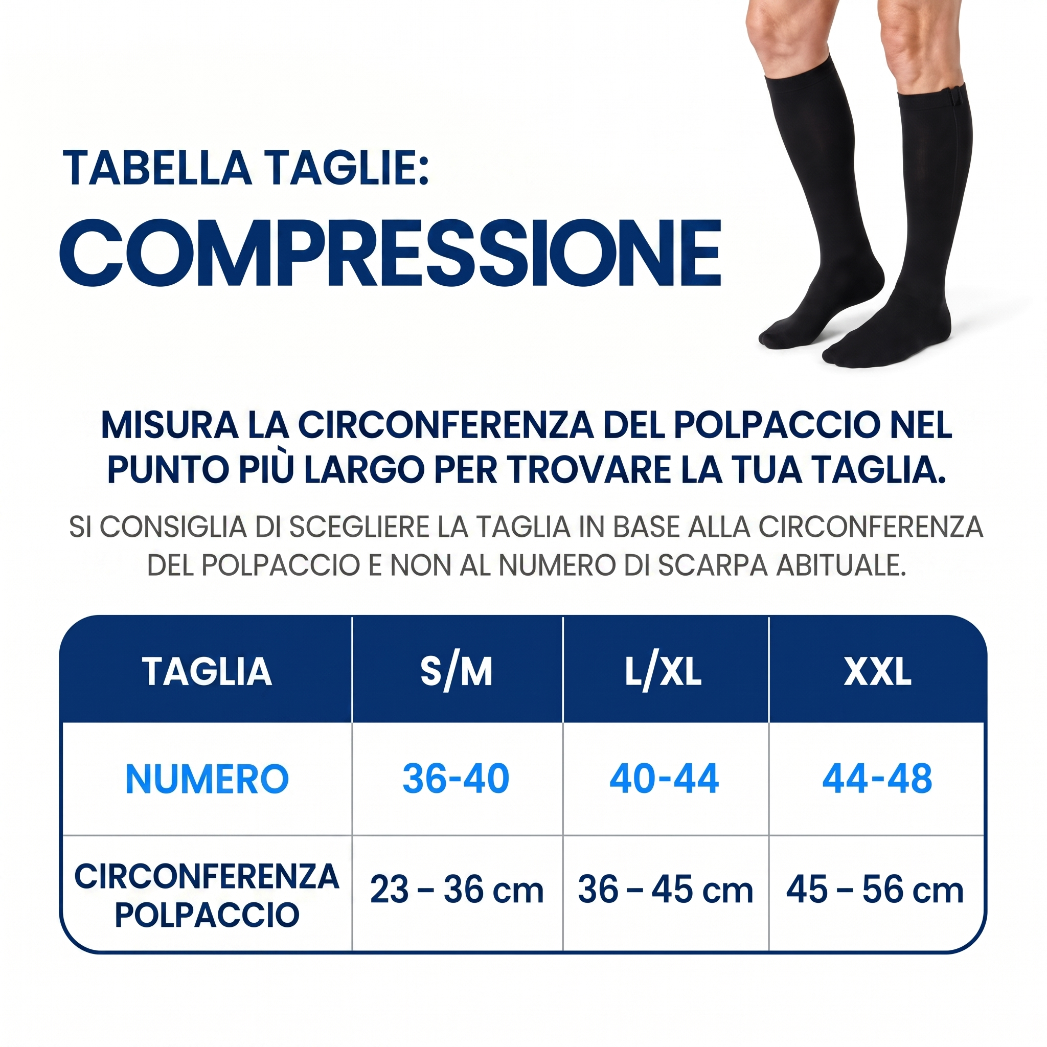 Calze a Compressione con Zip