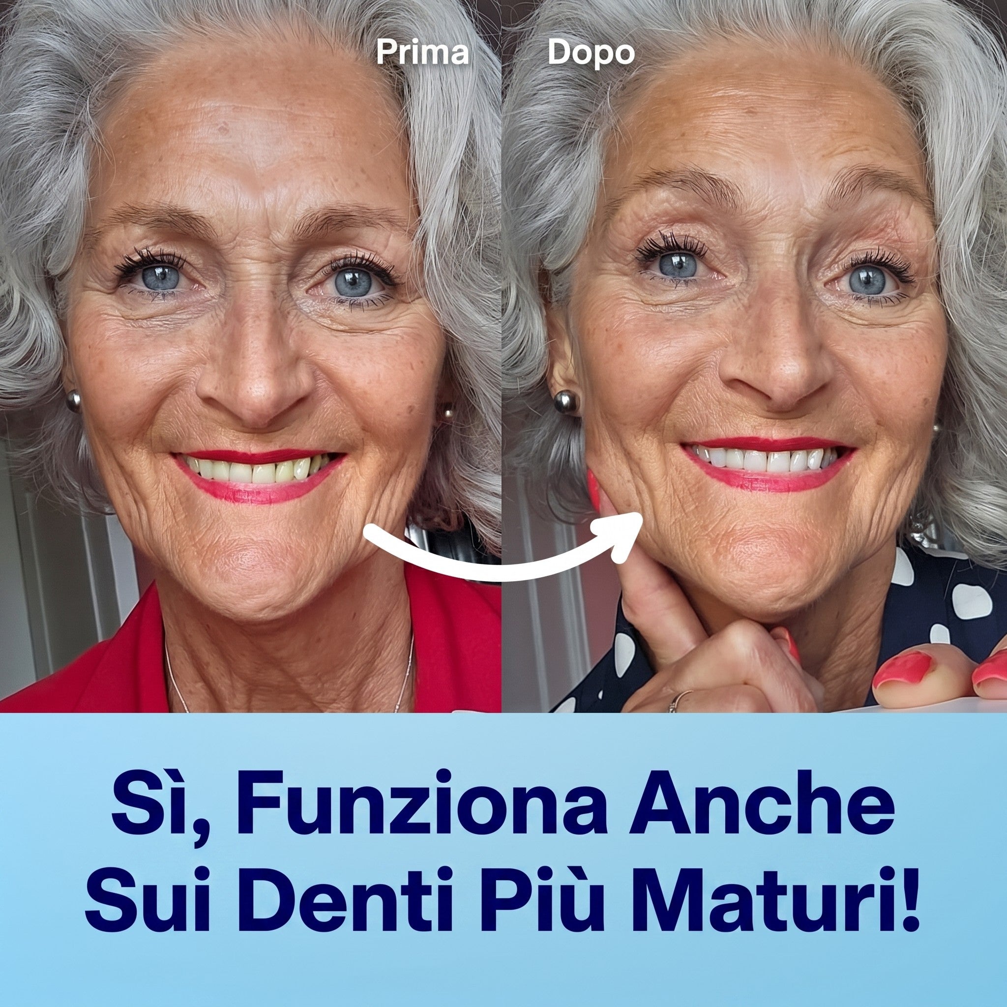 Polvere sbiancante per denti approvata dai dentisti