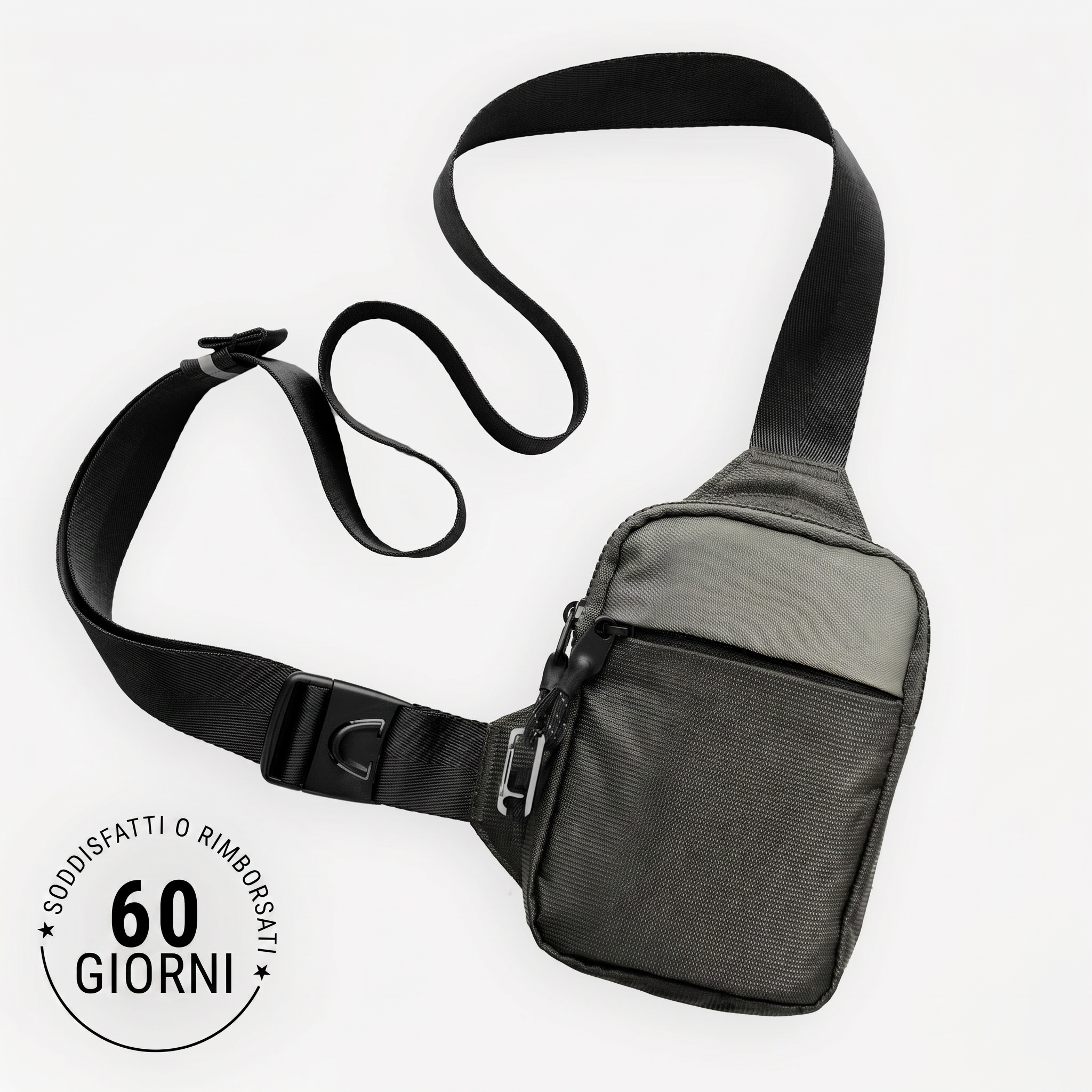 Borsa tracolla verde oliva con garanzia 60 giorni